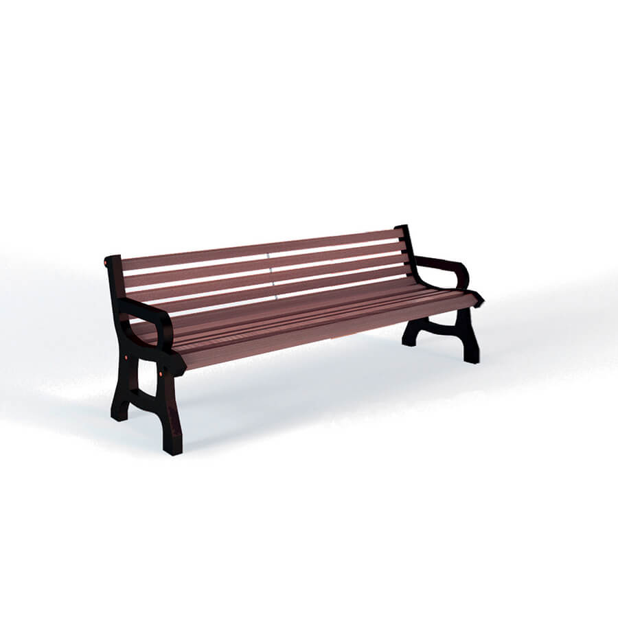 Panchina Classica Braccioli Legno Esotico