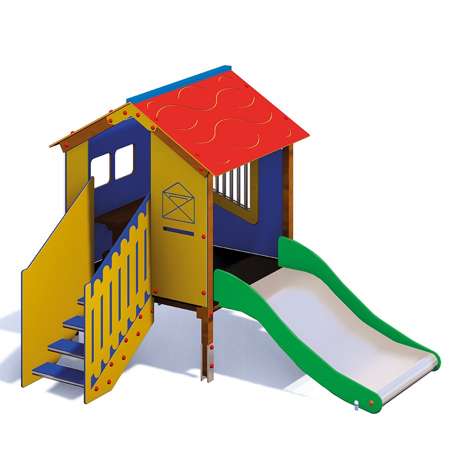 Casetta Poly Con Scivolo