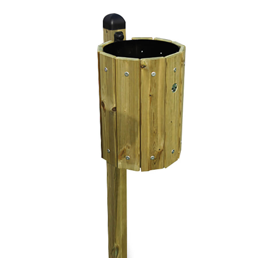 Cestino Zenone Palo in Legno