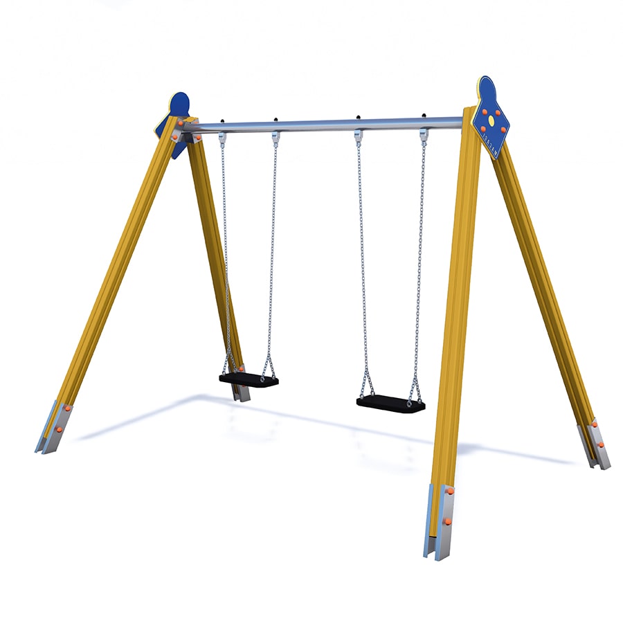 Altalena Acciaio Legno T-All